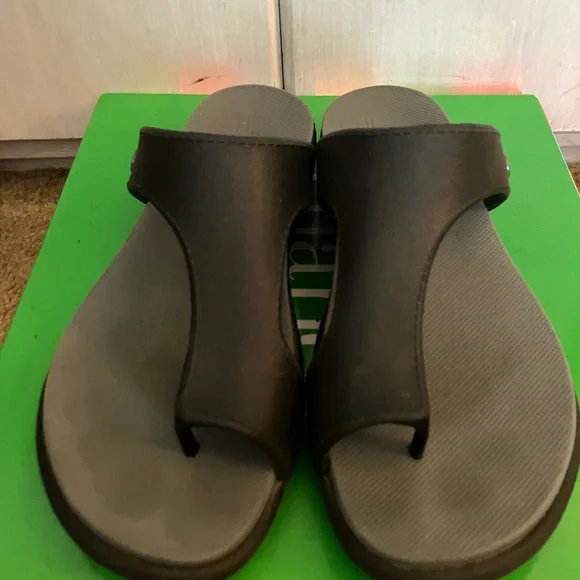 Dansko Black and Gray Slide Sandals - Picture 2 of 5